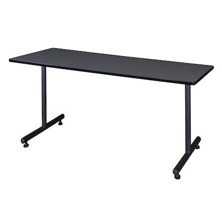 Kobe Rectangle Training Table, 72" W, 29" H, Laminate Top, Gray MKTRCT7230GY
